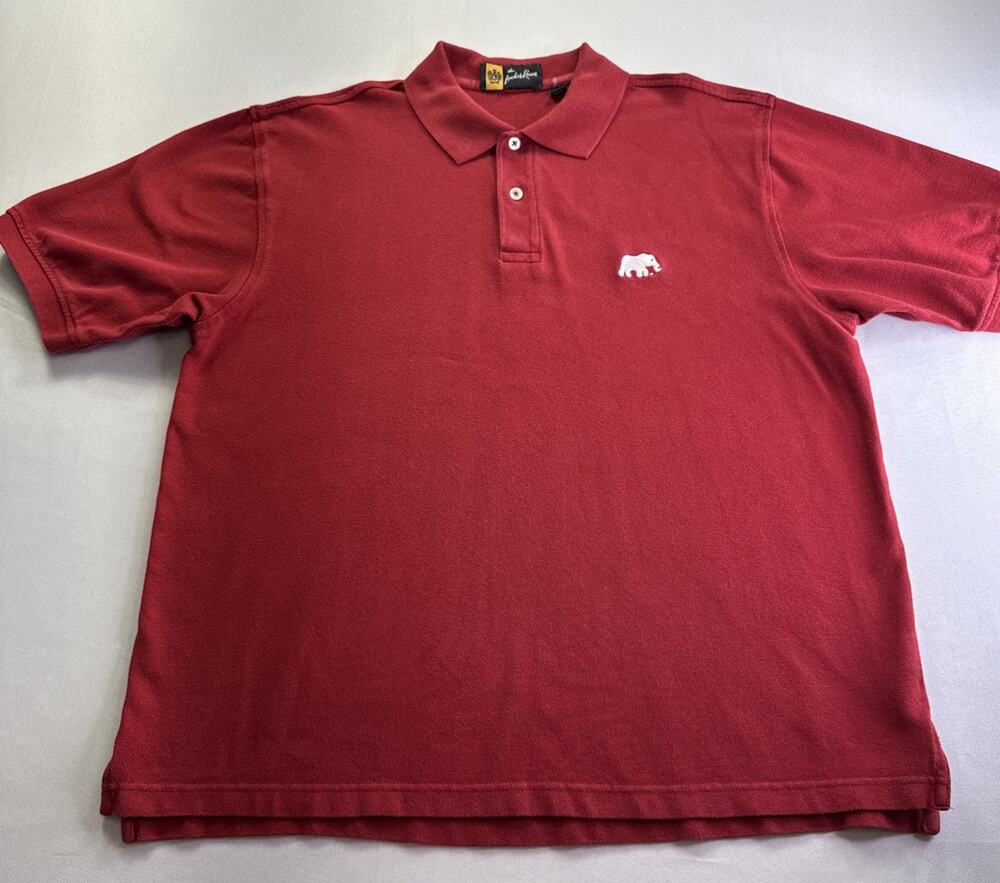 The Locker Room Alabama Crimson Tide Elephant Red Polo Shirt Men's M Roll Tide